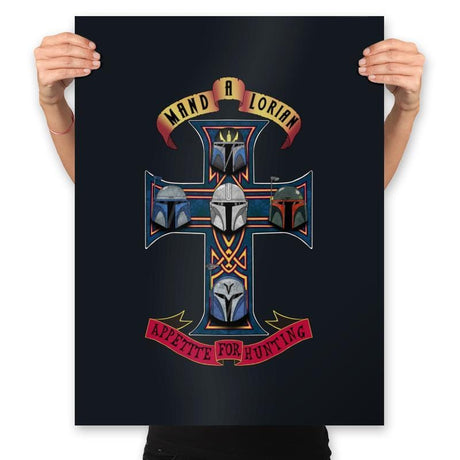 Appetite For Hunting  - Prints Posters RIPT Apparel 18x24 / Black