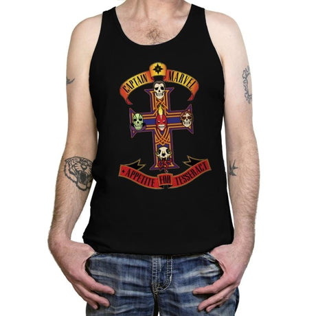 Appetite for Tesseract - Tanktop Tanktop RIPT Apparel X-Small / Black