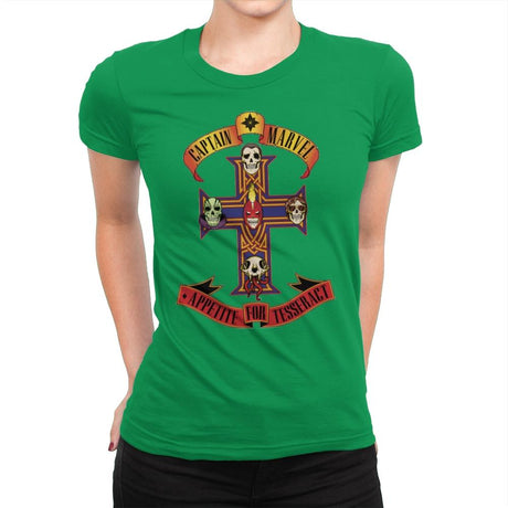 Appetite for Tesseract - Womens Premium T-Shirts RIPT Apparel Small / Kelly Green