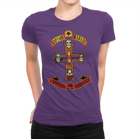 Appetite for Tesseract - Womens Premium T-Shirts RIPT Apparel Small / Purple Rush