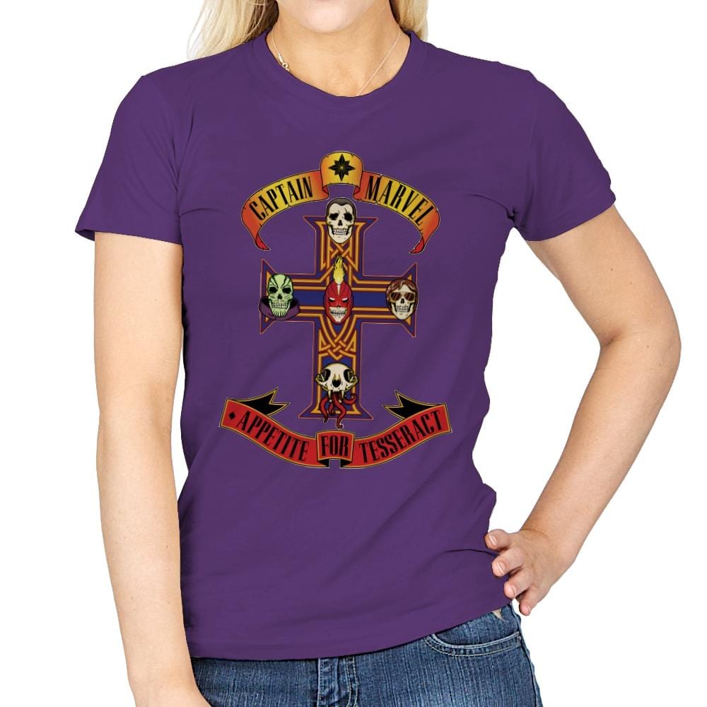 Appetite for Tesseract - Womens T-Shirts RIPT Apparel Small / Purple