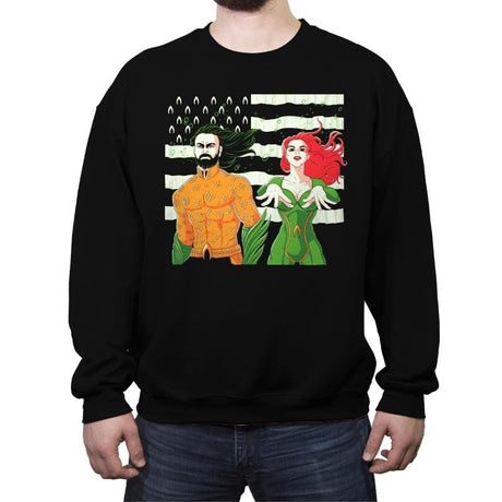 Aquania - Crew Neck Sweatshirt Crew Neck Sweatshirt RIPT Apparel
