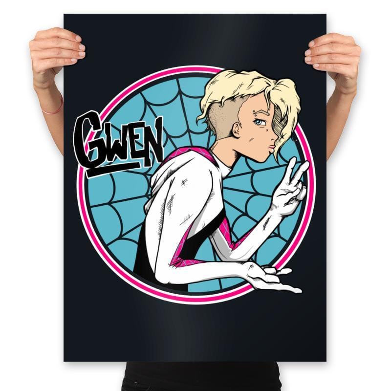 Arachnid Girl - Prints Posters RIPT Apparel 18x24 / Black