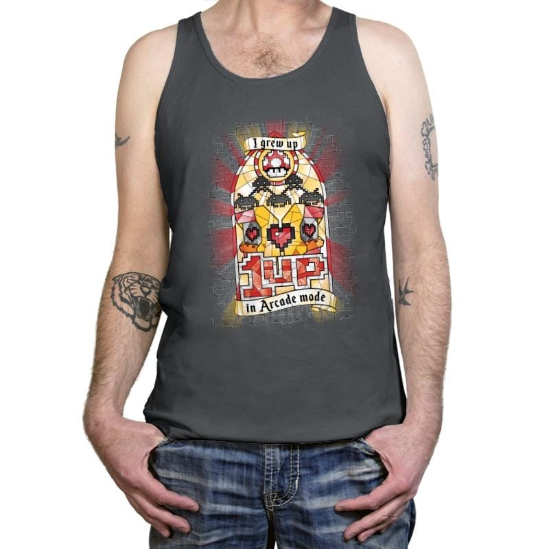 Arcade Mode - Tanktop Tanktop RIPT Apparel X-Small / Asphalt