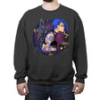 Arcane Girl - Crew Neck Sweatshirt Crew Neck Sweatshirt RIPT Apparel Small / Charcoal