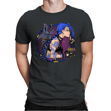 Arcane Girl - Mens Premium T-Shirts RIPT Apparel Small / Heavy Metal