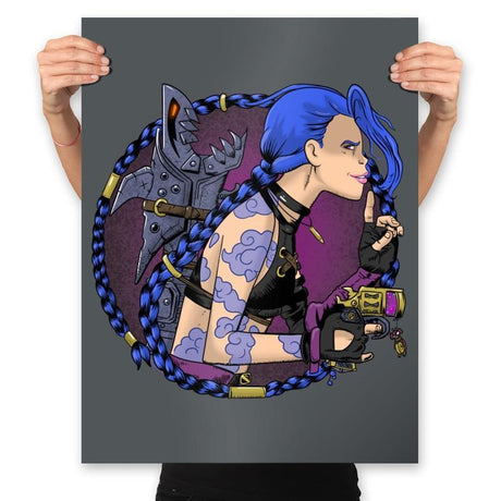 Arcane Girl - Prints Posters RIPT Apparel 18x24 / Charcoal