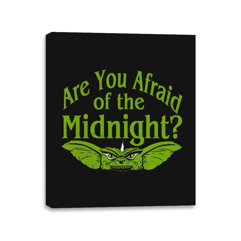 Are you afraid of the Midnight? - Canvas Wraps Canvas Wraps RIPT Apparel 11x14 / Black