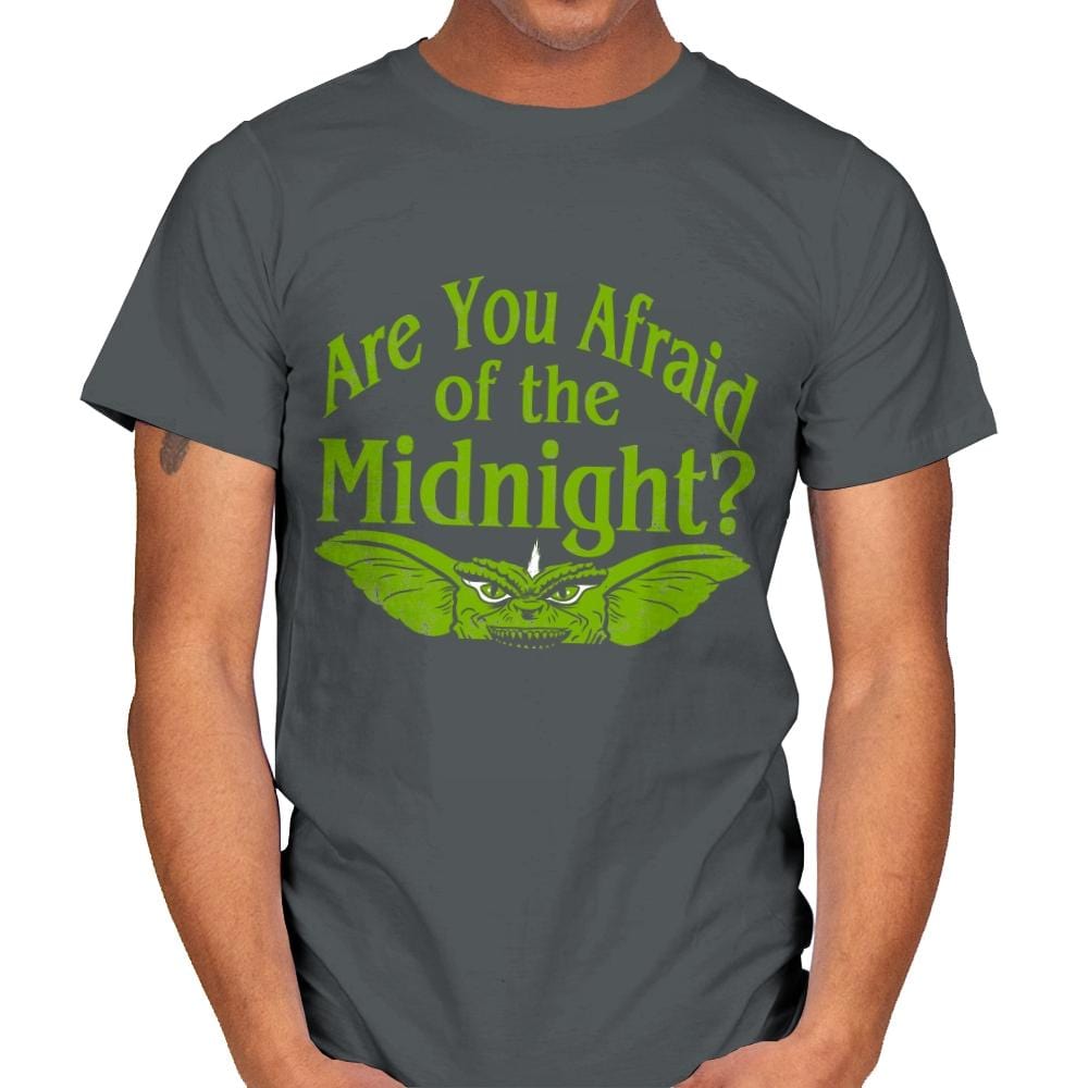 Are you afraid of the Midnight? - Mens T-Shirts RIPT Apparel Small / Charcoal