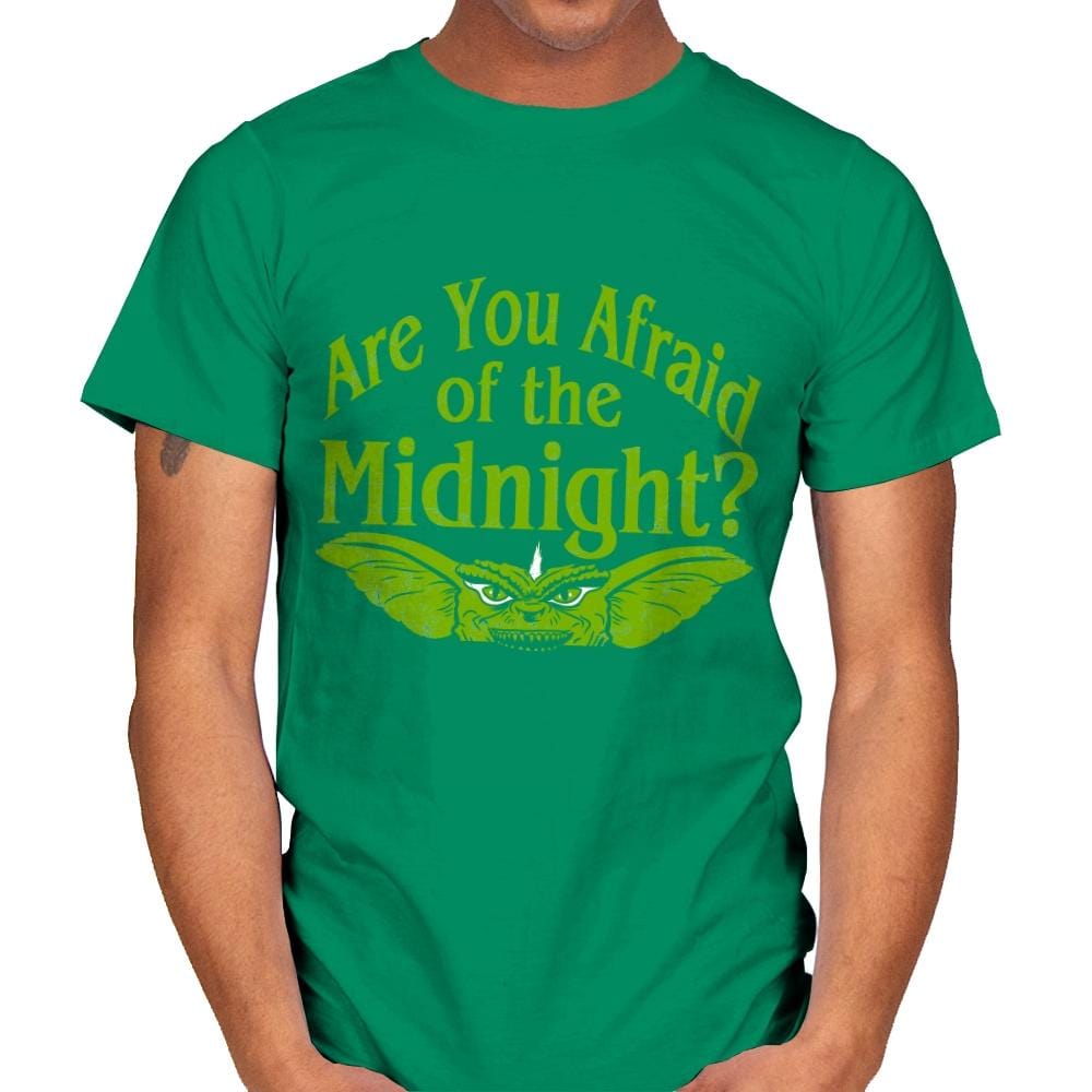Are you afraid of the Midnight? - Mens T-Shirts RIPT Apparel Small / Kelly Green