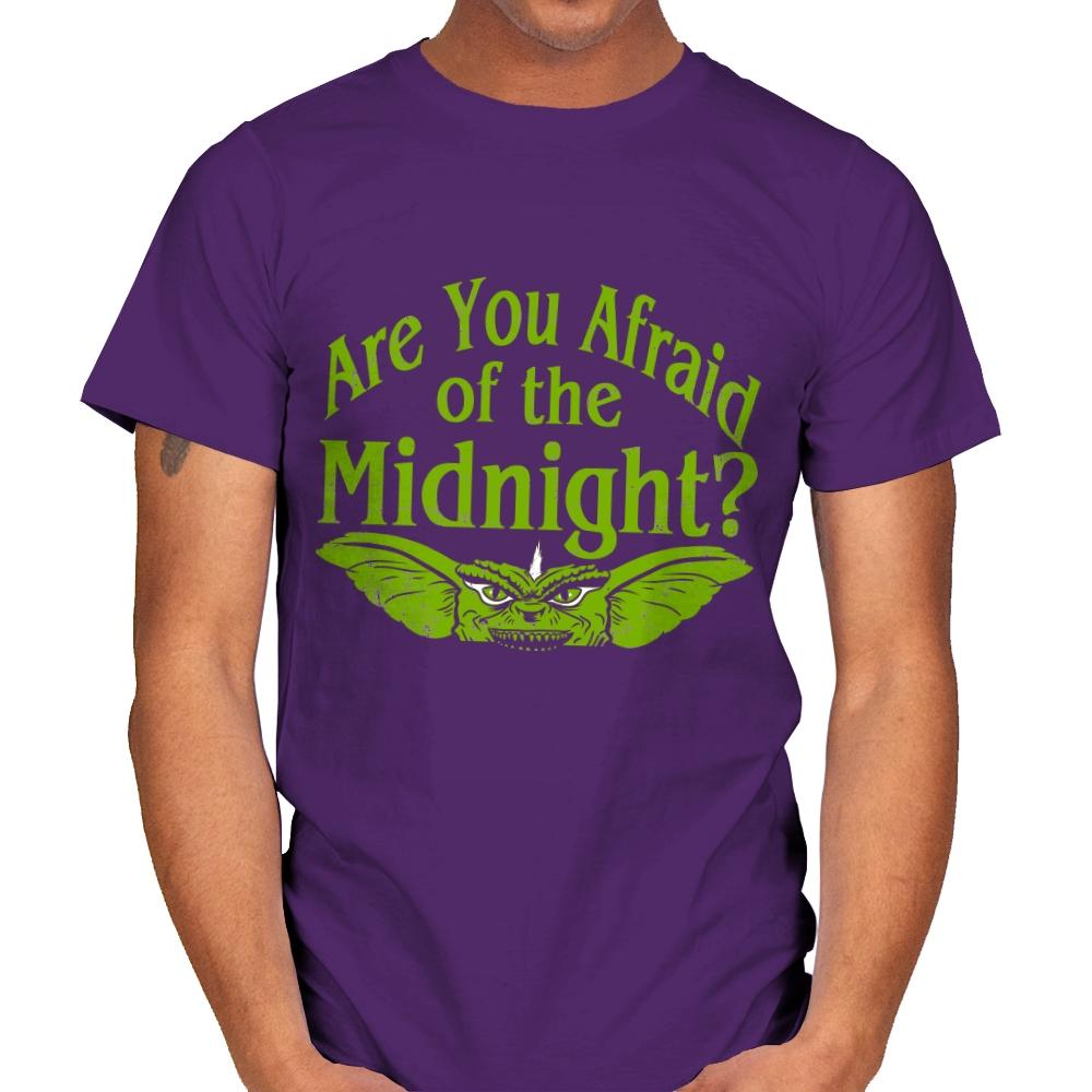Are you afraid of the Midnight? - Mens T-Shirts RIPT Apparel Small / Purple