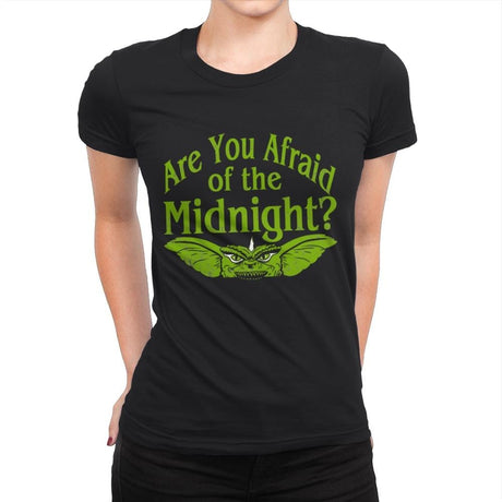 Are you afraid of the Midnight? - Womens Premium T-Shirts RIPT Apparel Small / Black
