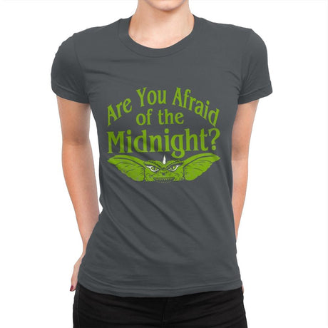 Are you afraid of the Midnight? - Womens Premium T-Shirts RIPT Apparel Small / Heavy Metal