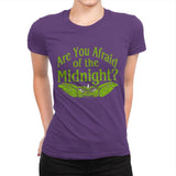 Are you afraid of the Midnight? - Womens Premium T-Shirts RIPT Apparel Small / Purple Rush