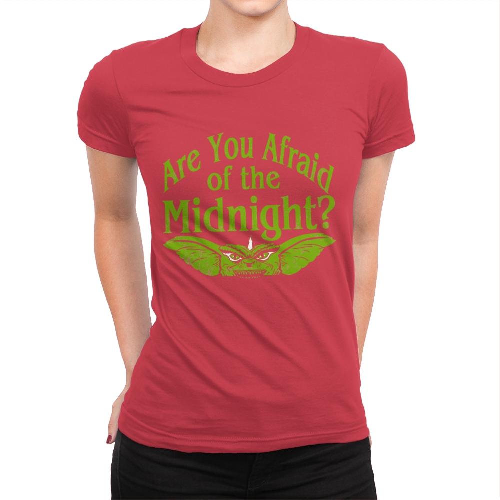 Are you afraid of the Midnight? - Womens Premium T-Shirts RIPT Apparel Small / Red