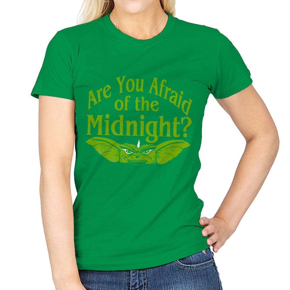 Are you afraid of the Midnight? - Womens T-Shirts RIPT Apparel Small / Irish Green