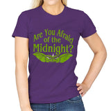 Are you afraid of the Midnight? - Womens T-Shirts RIPT Apparel Small / Purple
