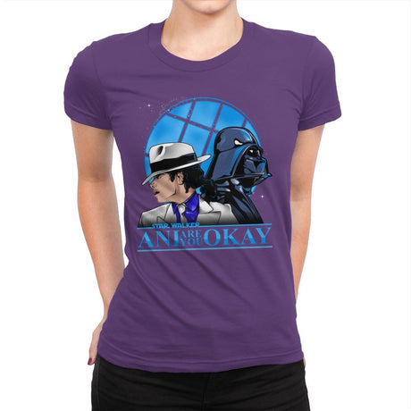 Are You Okay Ani? - Best Seller - Womens Premium T-Shirts RIPT Apparel Small / Purple Rush