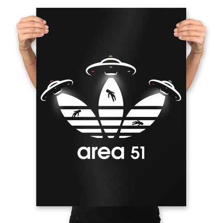 Area 51 - Prints Posters RIPT Apparel 18x24 / Black