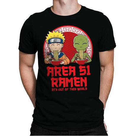 Area 51 Ramen - Mens Premium T-Shirts RIPT Apparel Small / Black