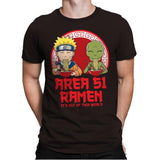 Area 51 Ramen - Mens Premium T-Shirts RIPT Apparel Small / Dark Chocolate