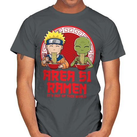 Area 51 Ramen - Mens T-Shirts RIPT Apparel Small / Charcoal