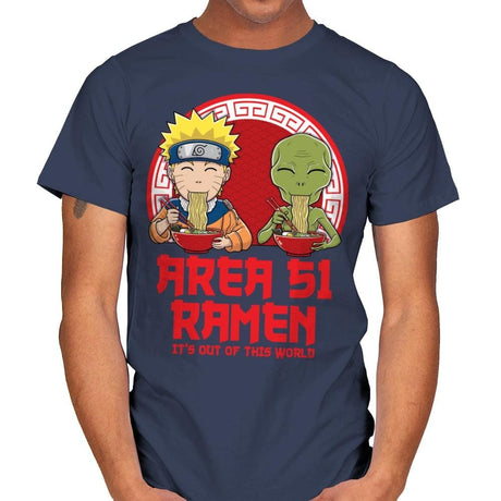 Area 51 Ramen - Mens T-Shirts RIPT Apparel Small / Navy