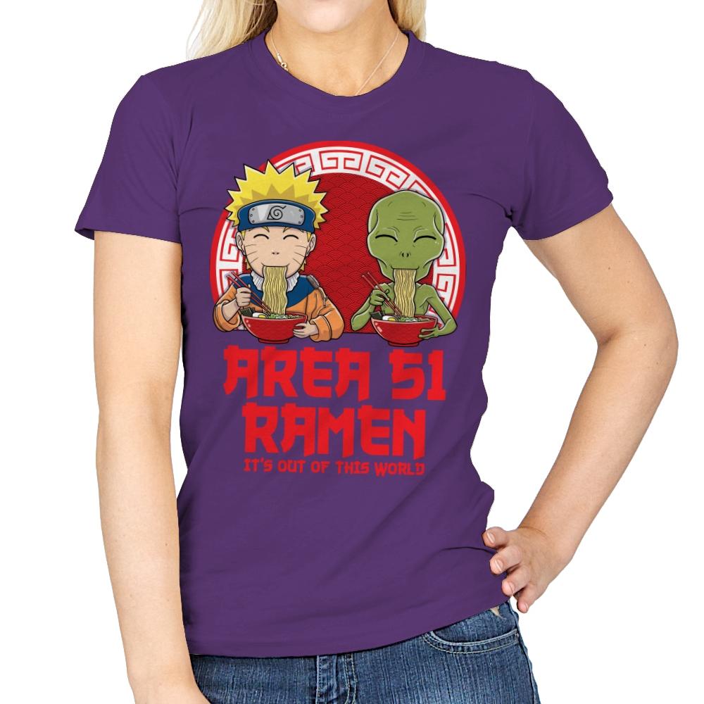 Area 51 Ramen - Womens T-Shirts RIPT Apparel Small / Purple