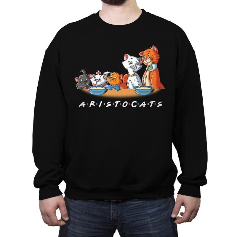 Aristofriends - Crew Neck Sweatshirt Crew Neck Sweatshirt RIPT Apparel Small / Black