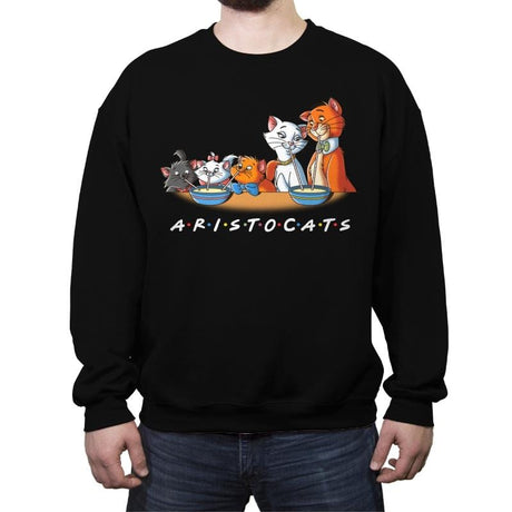 Aristofriends - Crew Neck Sweatshirt Crew Neck Sweatshirt RIPT Apparel Small / Black
