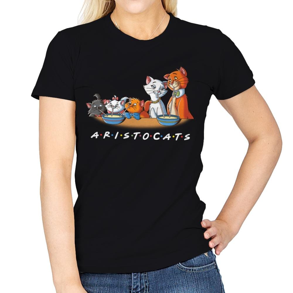 Aristofriends - Womens T-Shirts RIPT Apparel Small / Black