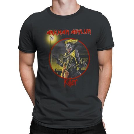 Arkham Asylum Exclusive - Best Seller - Mens Premium T-Shirts RIPT Apparel Small / Heavy Metal