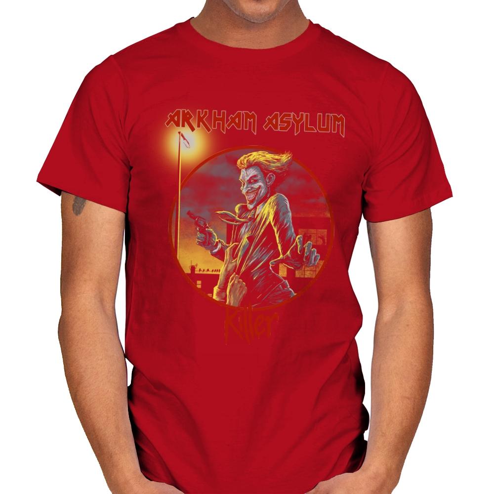Arkham Asylum Exclusive - Best Seller - Mens T-Shirts RIPT Apparel Small / Red