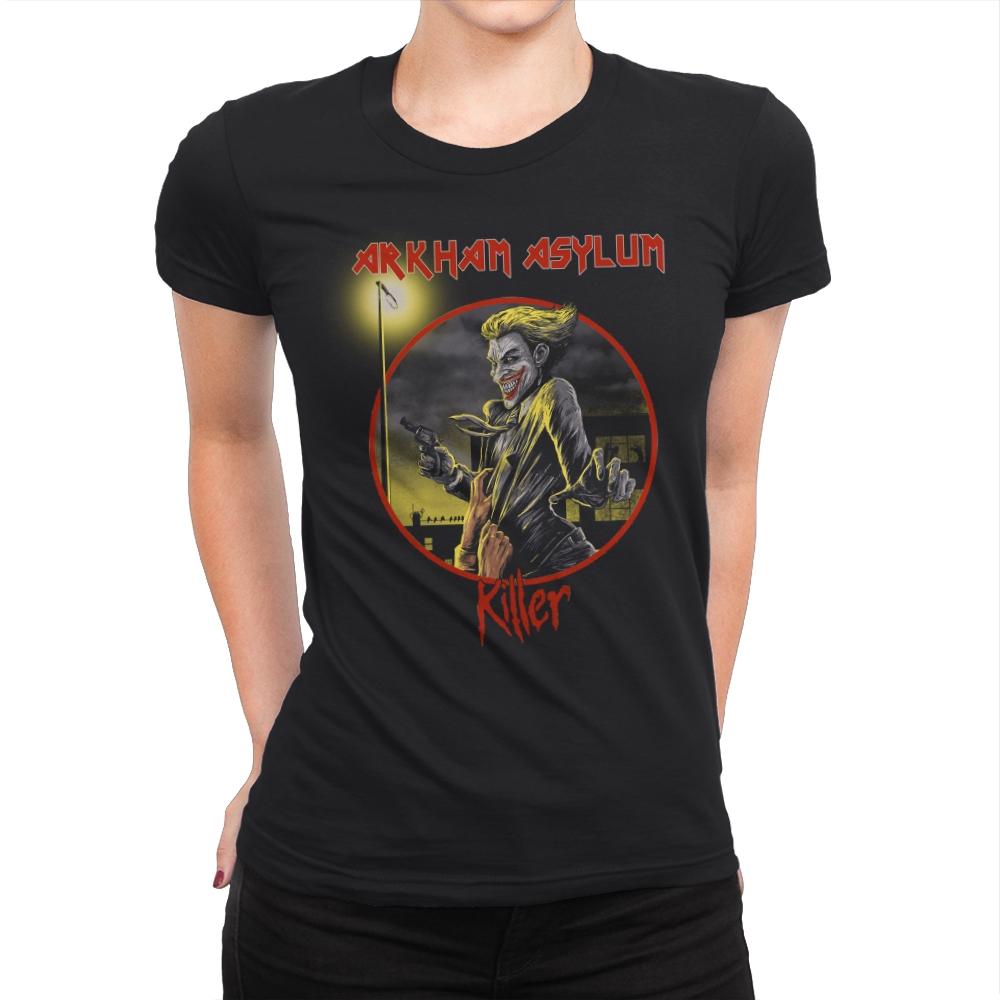 Arkham Asylum Exclusive - Best Seller - Womens Premium T-Shirts RIPT Apparel Small / Black