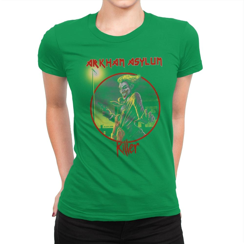 Arkham Asylum Exclusive - Best Seller - Womens Premium T-Shirts RIPT Apparel Small / Kelly Green