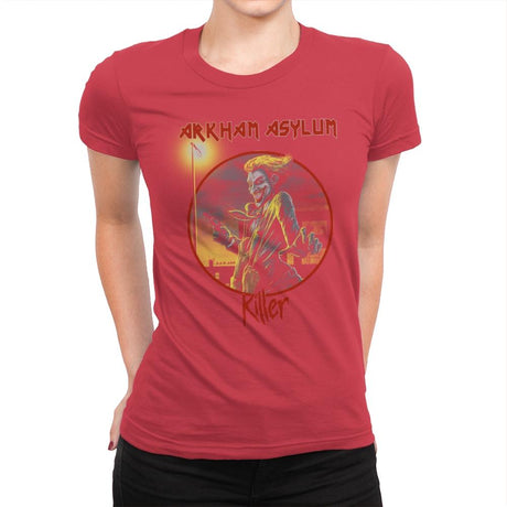 Arkham Asylum Exclusive - Best Seller - Womens Premium T-Shirts RIPT Apparel Small / Red