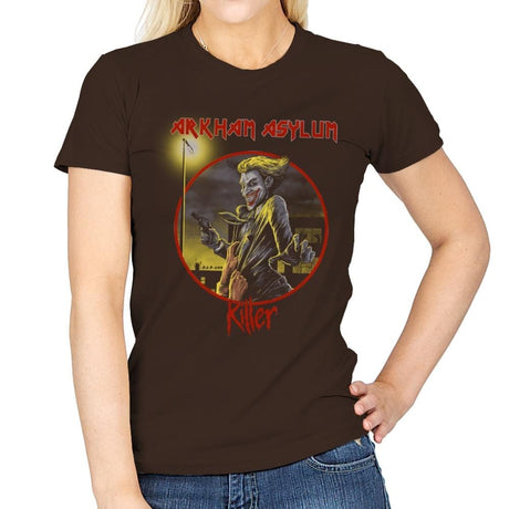 Arkham Asylum Exclusive - Best Seller - Womens T-Shirts RIPT Apparel Small / Dark Chocolate