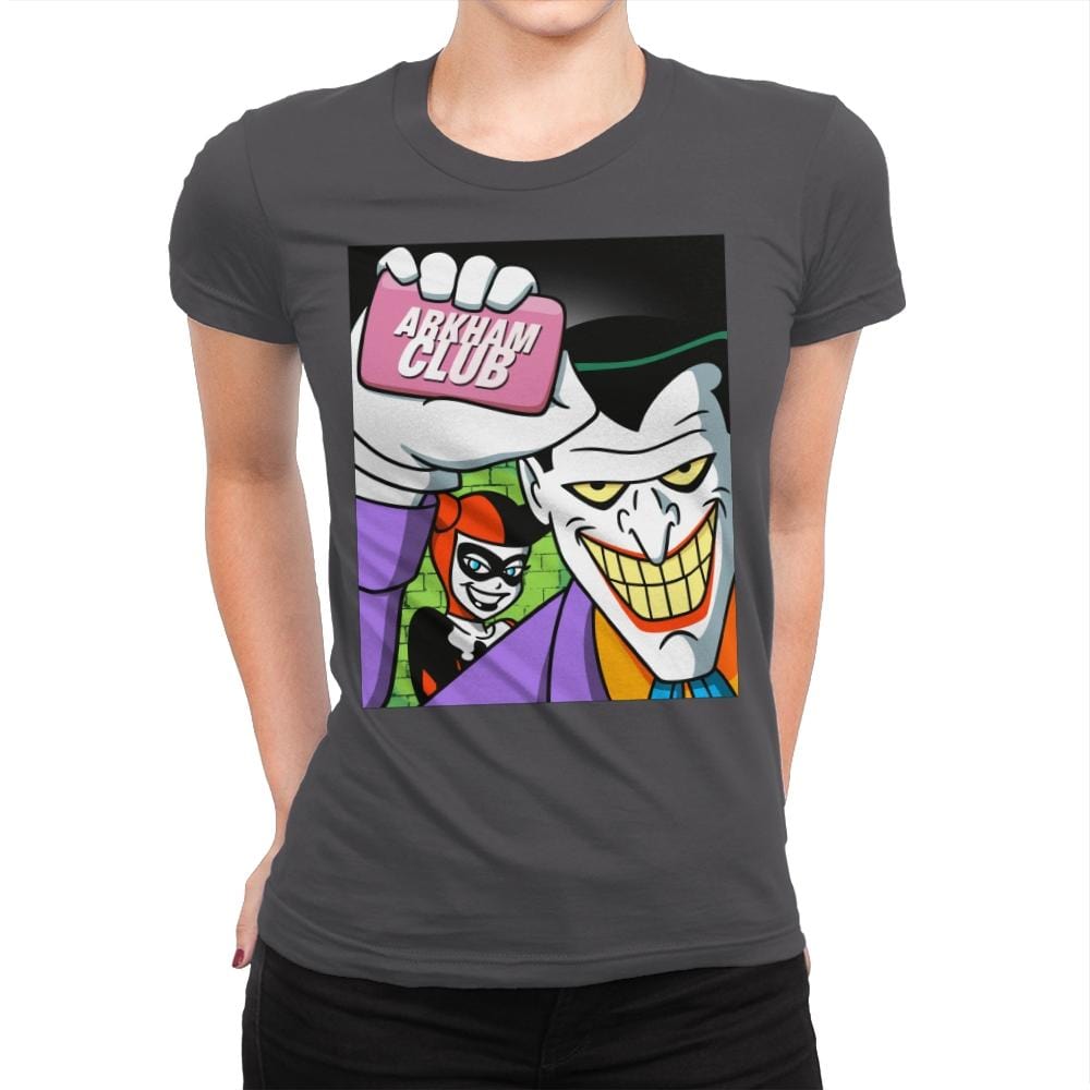 Arkham Club - Womens Premium T-Shirts RIPT Apparel Small / Heavy Metal