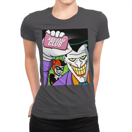 Arkham Club - Womens Premium T-Shirts RIPT Apparel Small / Heavy Metal