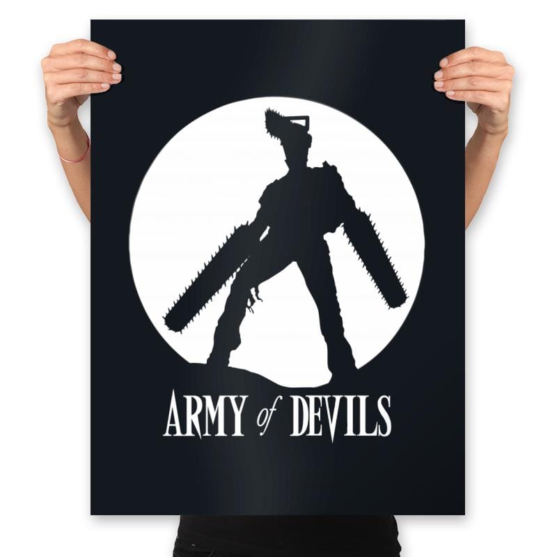 Army of Devils - Prints Posters RIPT Apparel 18x24 / Black