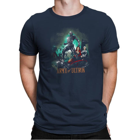 Army of Robots Exclusive - Mens Premium T-Shirts RIPT Apparel Small / Midnight Navy