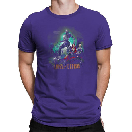 Army of Robots Exclusive - Mens Premium T-Shirts RIPT Apparel Small / Purple Rush