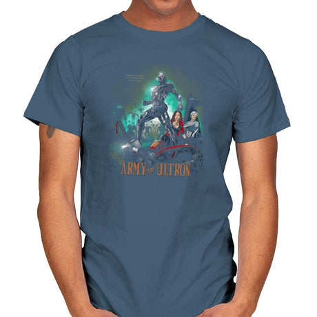 Army of Robots Exclusive - Mens T-Shirts RIPT Apparel Small / Indigo Blue