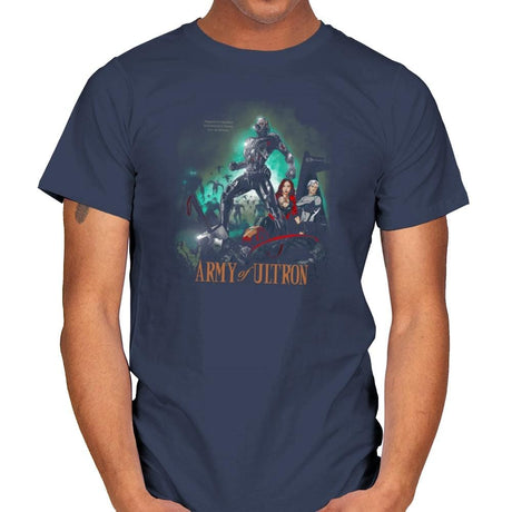 Army of Robots Exclusive - Mens T-Shirts RIPT Apparel Small / Navy