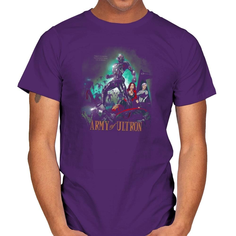 Army of Robots Exclusive - Mens T-Shirts RIPT Apparel Small / Purple
