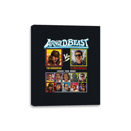 Arnold Beast - Retro Fighter Series - Canvas Wraps Canvas Wraps RIPT Apparel 8x10 / Black