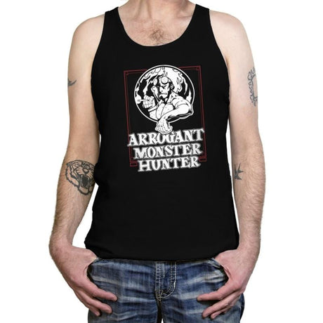 Arrogant Monster Hunter - Tanktop Tanktop RIPT Apparel X-Small / Black
