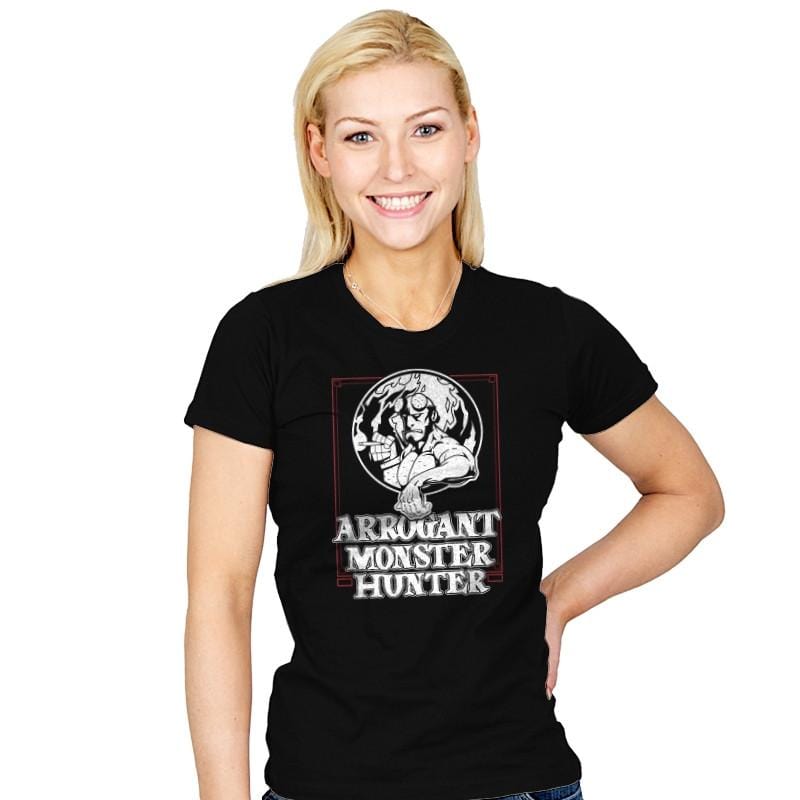 Arrogant Monster Hunter - Womens T-Shirts RIPT Apparel Small / Black
