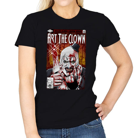 Art the Clown - Womens T-Shirts RIPT Apparel Small / Black