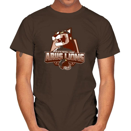 Arus Lions - 80s Blaarg - Mens T-Shirts RIPT Apparel Small / Dark Chocolate
